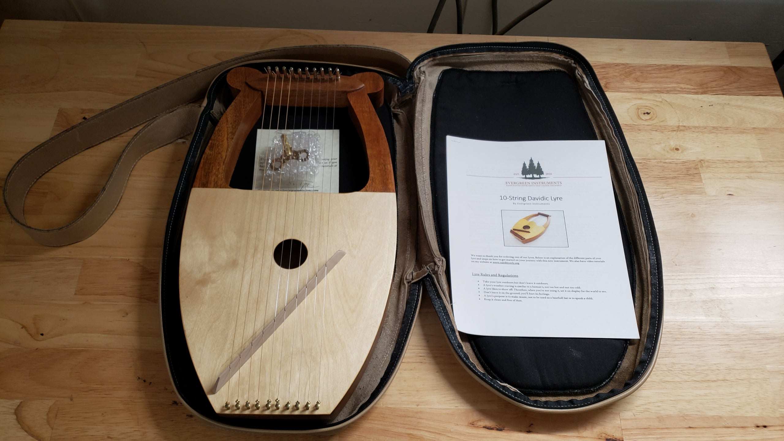 Harp Case - Genuine Leather – Evergreen Instruments